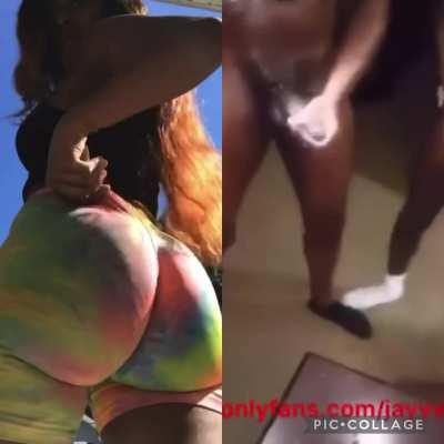 BBC BabeCock Big Ass Booty Bubble Butt Cum Ebony Ejaculation Gay Group Jerk Off Jiggling Shorts Teasing Twerking Porn