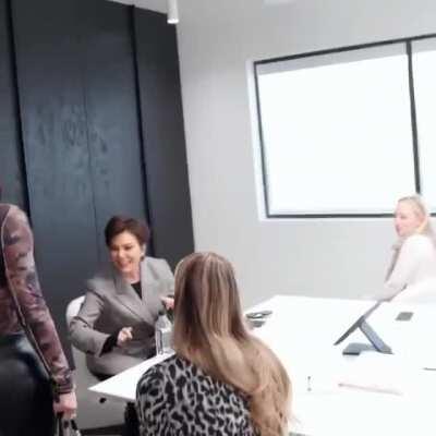 kylies fake ass in leather pants