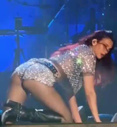 Dua Lipa in her concert