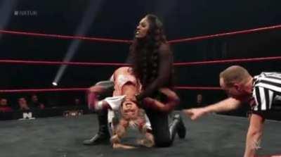 Myla Grace suffers in a devastating backbreaker submission
