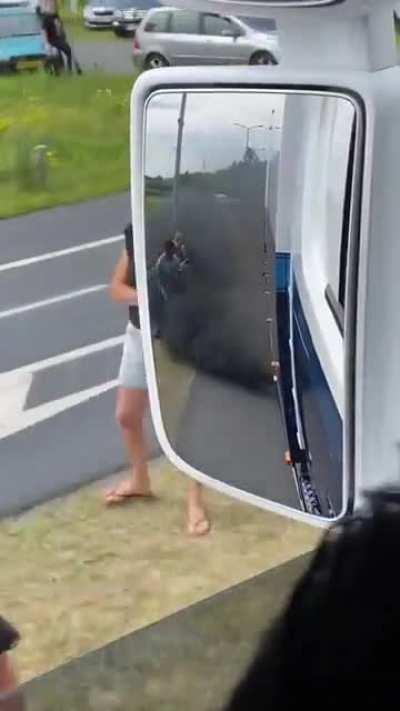 Rolling coal on people