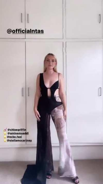 Insta today, she’s off out.