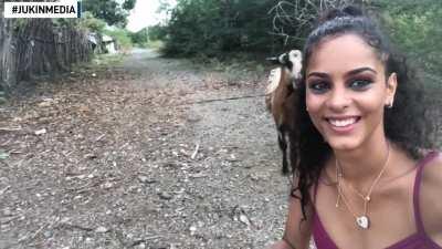 HMC while I take a selfie with this goat