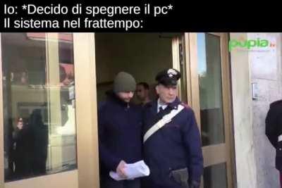 Arresto del sistema in corso...
