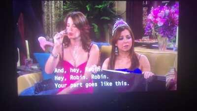 I just noticed Barney breaking character in this scene and absolutely lost it hahah season 5 episode 18