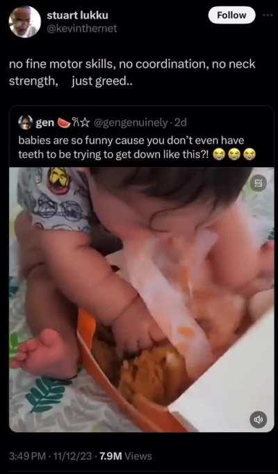 The greed they talk about in the bible smh