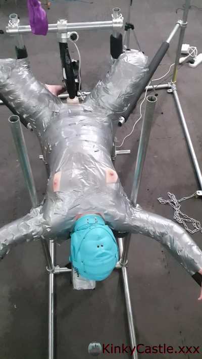 Padlocked in a sensory deprivation hood w/ immobilisation and forced orgasms. [OC]
