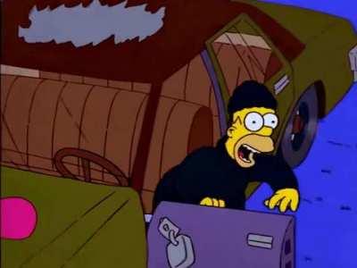 Stealing, Stealing, Stealing a car for Moe!