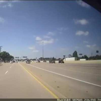 Idiot decides they actually don’t want to get on the highway