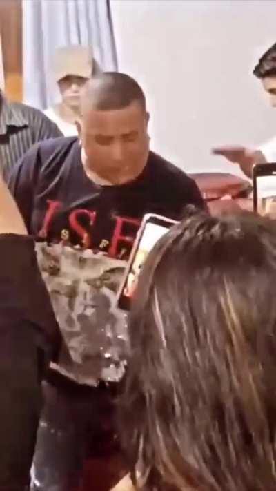 Fighting his own jaw