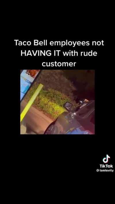 Employee tears into rude customer
