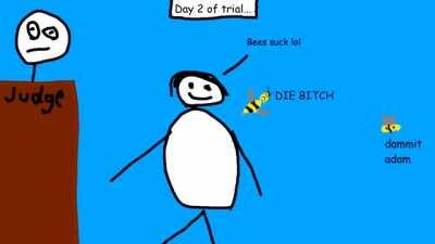 So, it's the Bee Movie....remade entirely in MS Paint....narrated with a text to speech engine