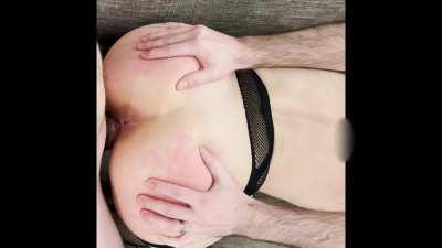 Hubby loves helping me out when we invite a second cock over