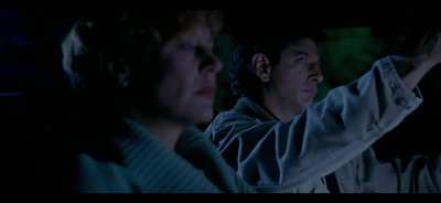 In Hideaway (1995), you can clearly see Alicia Silverstone laughing and smiling during the car crash scene