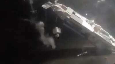 Water bombing a Lego submarine