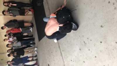 Fight that happened at my school today. Sorry it's sideways.