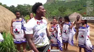 Ishowspeed getting flabbergasted by impressive whistling in Eswatini