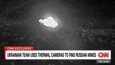 New demining tactic by Ukrainian sappers: mines heated by the sun during the day become visible at night on drone screens equipped with thermal cameras
