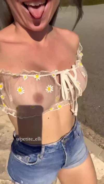 I think he didn't like the flowers on my top that's why he went on the road.