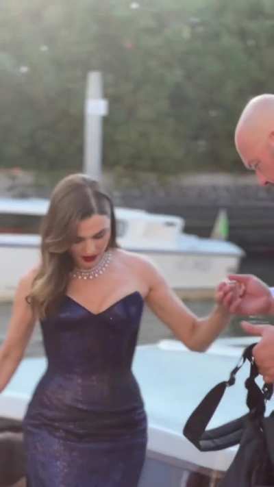 Arriving for the Venice Film Festival 9/4/24