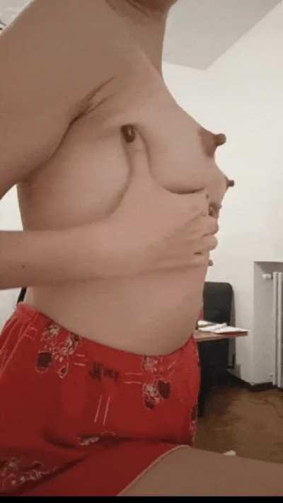 My nipples are very stubborn, they keep defying gravity