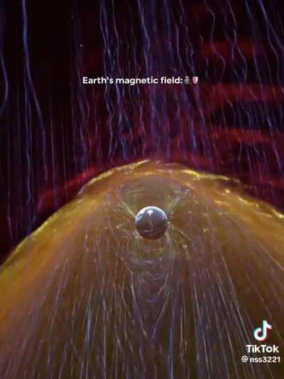 Nem fudendo que fizeram uma edit do campo magnético da terra