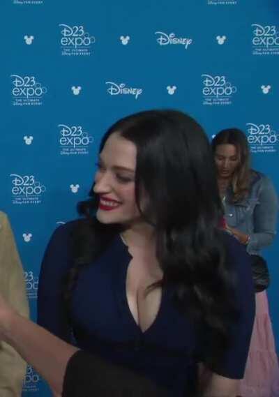 I think Kat denning's blue dress should be as legendary as scarlett's red dress