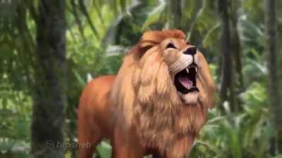 RARE FOOTAGE OF BABATUNDE VS THE LION