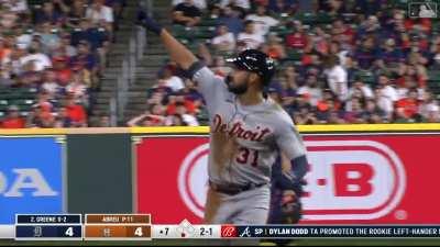 [Highlight] [Highlight] Riley Greene goes deep to left for his first homer of the year, giving the Tigers a 5-4 lead in the 7th