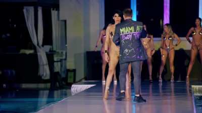 Golden tape being applied on the runway