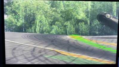 Tried to see what would happen if you pin it through Eau Rouge in a McLaren P1