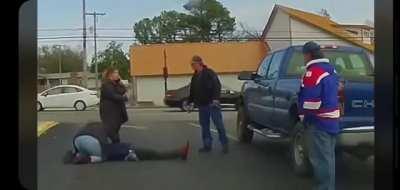 Knocked out so hard dude had a seizure