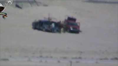 Opposition IED attack on a Syrian Army pickup truck causes causalities along the Tadmur Road - 2013