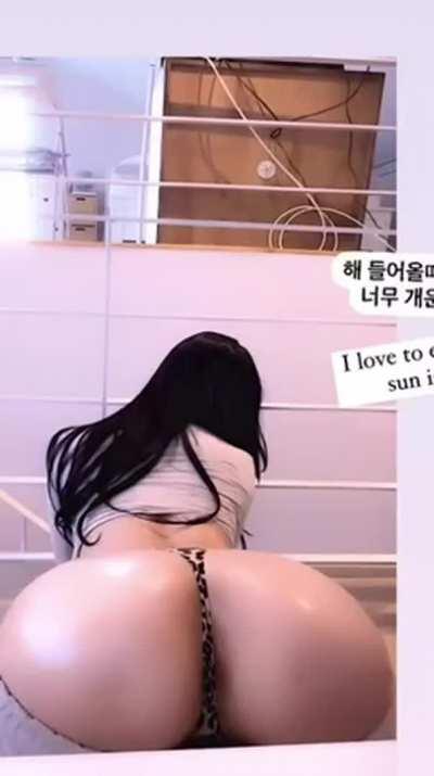 Pull her panties down and shove our dicks in that ass