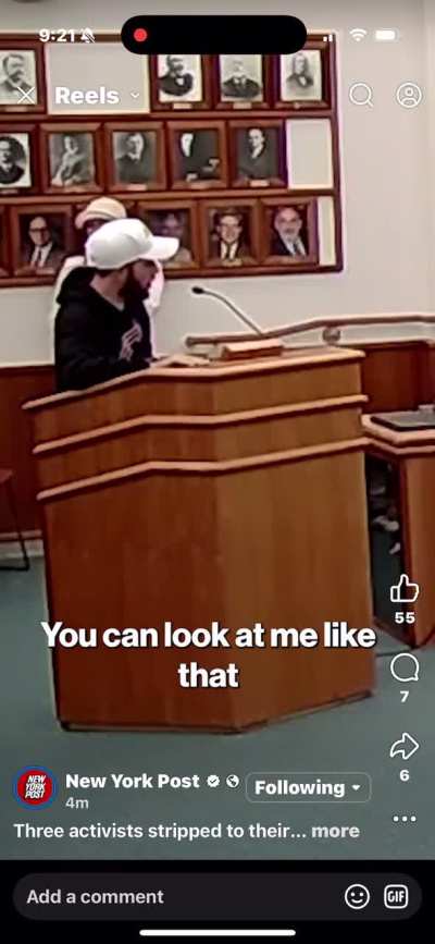 Women undress at school board meeting and man goes insane