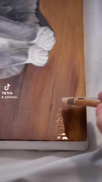 Varnishing my latest painting!