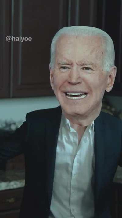 trump and biden change a lightbulb