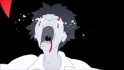 DEVILMAN CRYBABY vs. FLIES/BLACK PAINT TRANSITION (it’s perfect)