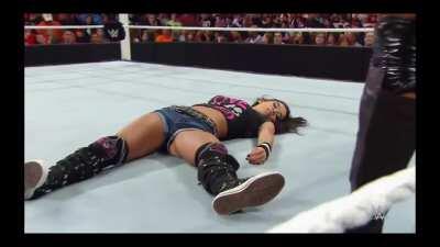 AJ reacts to seeing herself unconscious