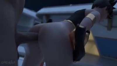 Tracer reverse cowgirl (anosluz)