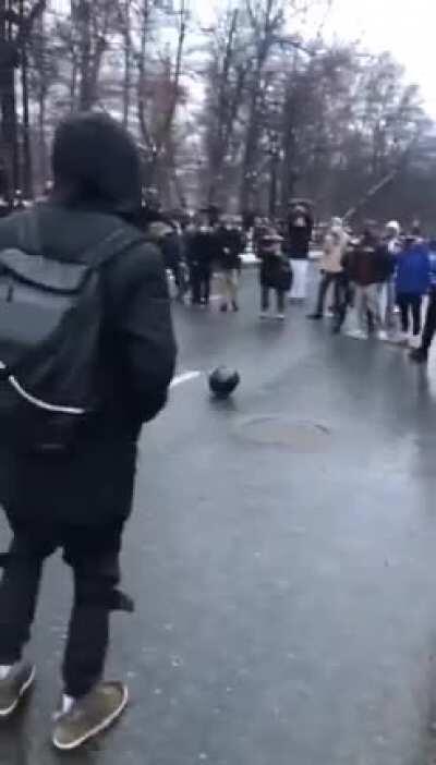 Riot helmet street soccer