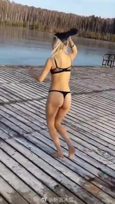 WCGW if I jump into the frozen river