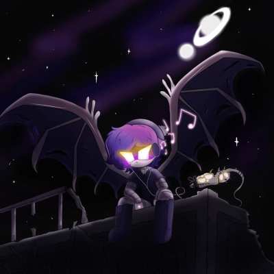 Uzi chilling. What is she listening to?