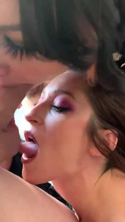 Although watching her suck my husband’s cock was hot, I couldn’t help but feel his ass was being neglected! I’m a good wife!