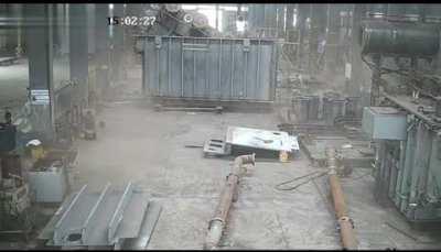 The welder lacked info that transformers have combustible gases in them.