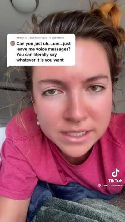 Meg's VO is on TikTok. This is Meg leaving you a voicemail.