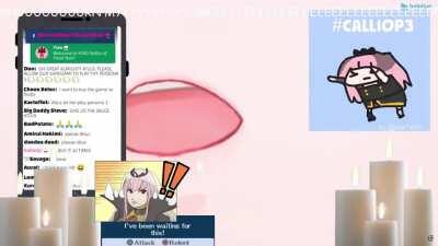 Calli whispers Persona 3 begging in your ears