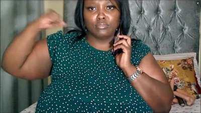 Arrogant huge strong dominant ebony woman from South Africa.