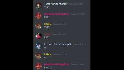 Gaius Praetorium Speech done one word at a time