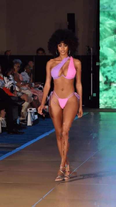 The world slowed down with Briana Smith when she walked on the ramp.